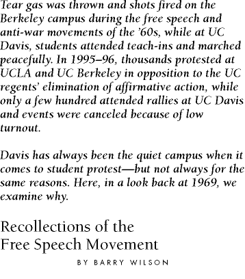Recollections of the Free Speech Movement