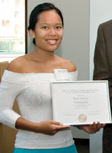 Scolarship recipient Nicole San Jose