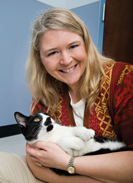 Photo: Melissa Bain and pet cat