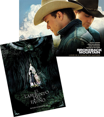 Brokeback Mountain and Pan's Labyrinth posters