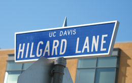 Hilgard Lane sign photo