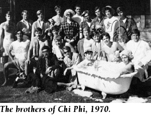 The brothers of Chi Phi 1970