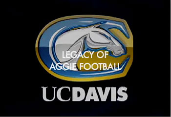 Graphic: UC Davis Legacy of Aggie Footbal logo.